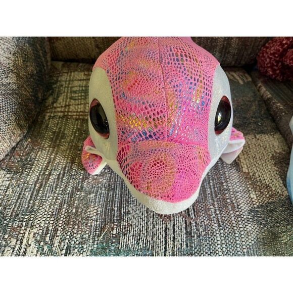 Ty jumbo pink dolphin beanie babie sparkles - Picture 2 of 5